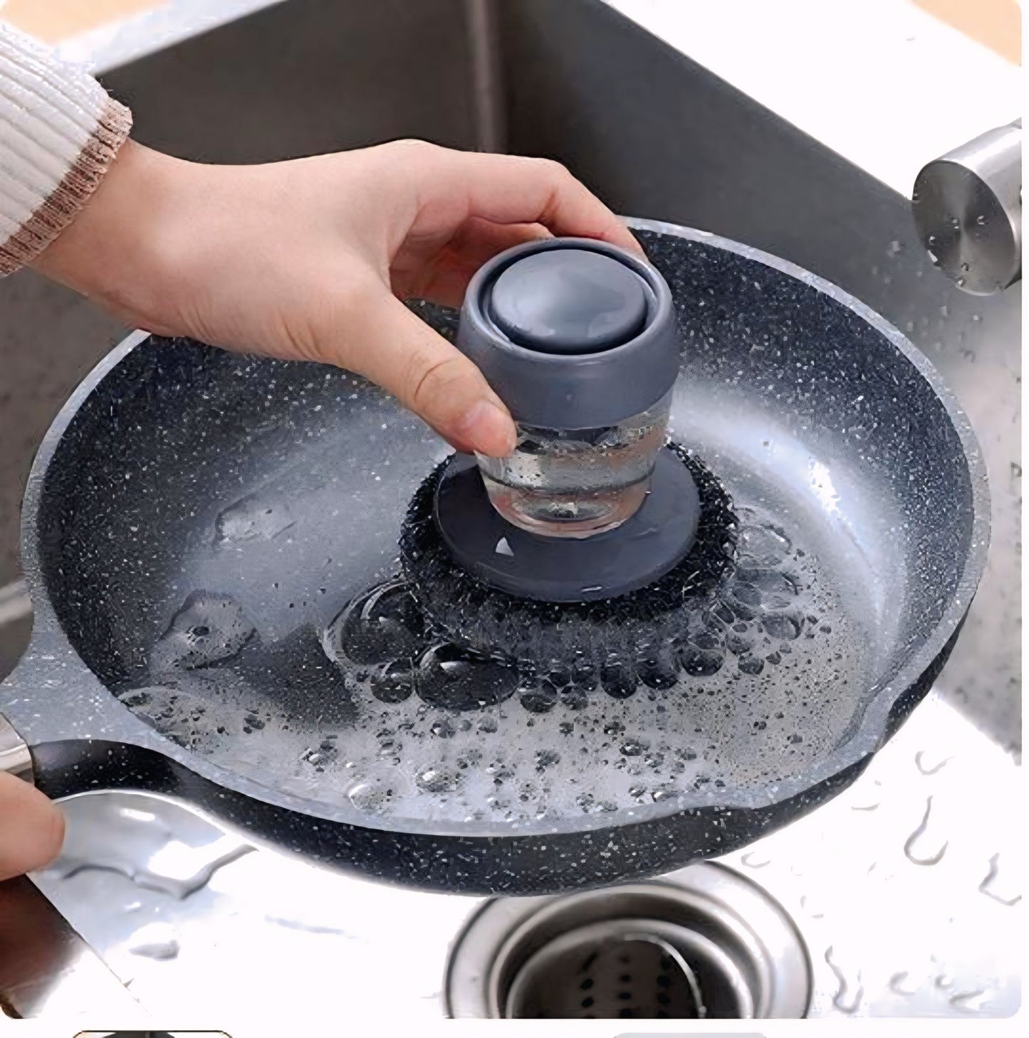 2 In 1 Liquid Soap Dispensing Brush (Pack of 2)