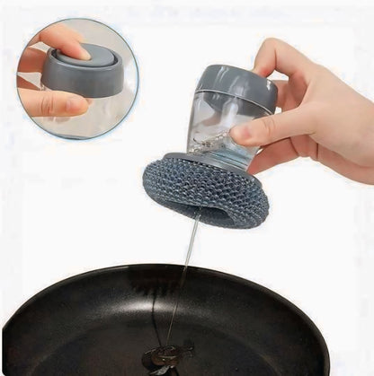 2 In 1 Liquid Soap Dispensing Brush (Pack of 2)