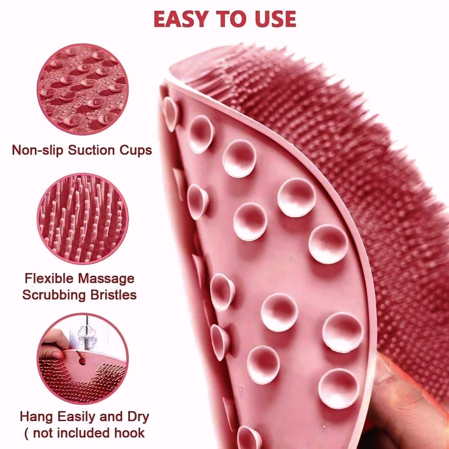 Silicone Multiuse Scrubber for Bath, Foot