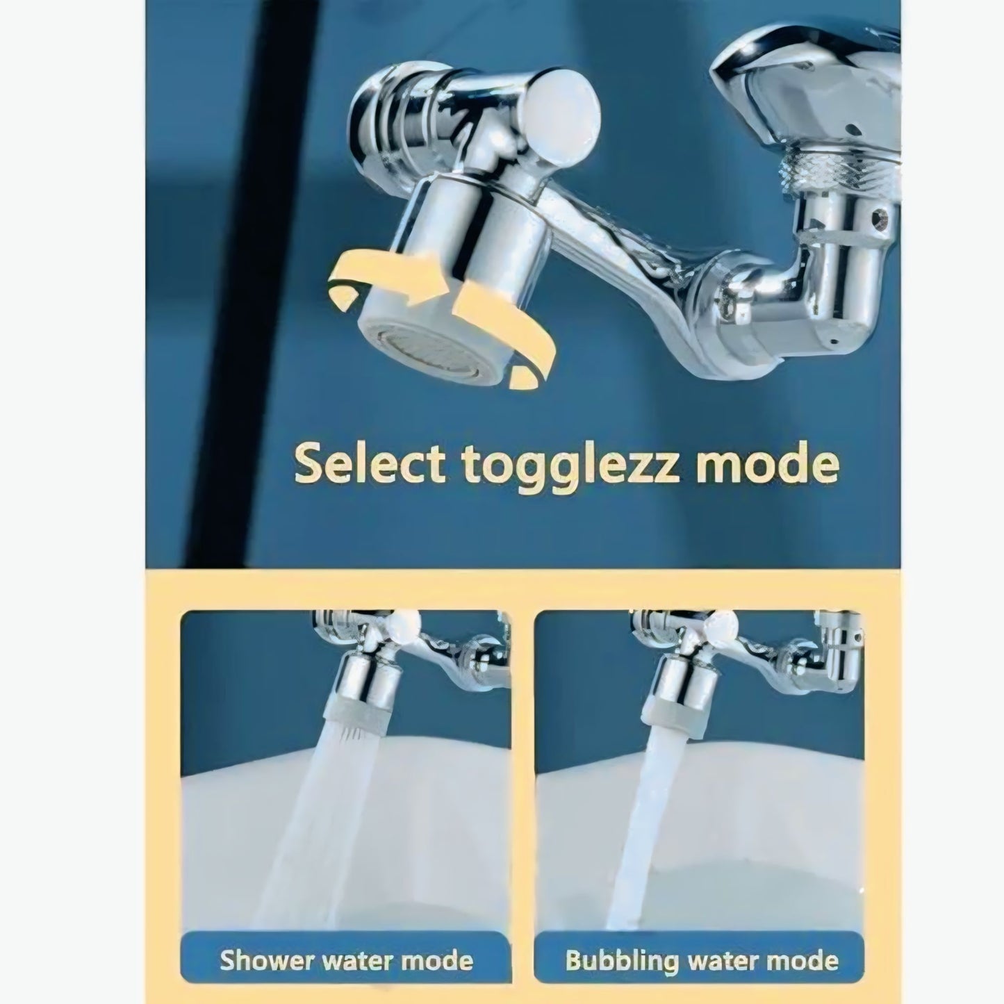 2 Mode Splash Filter Kitchen Tap Extended Faucet