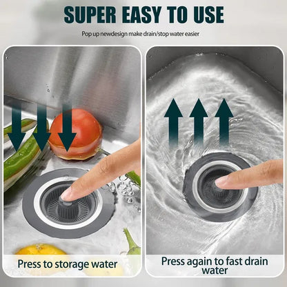 3-in-1 Sink Drain Strainer