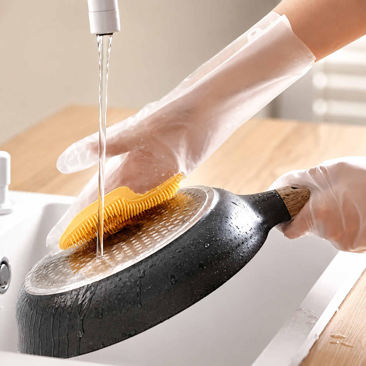Silicone Dishwashing Glove Pair