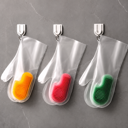 Silicone Dishwashing Glove Pair