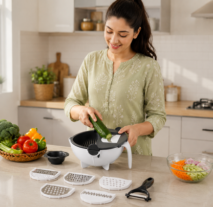 Multifunctional Vegetable Chopper (9 In 1)