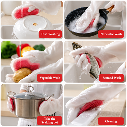 Silicone Dishwashing Glove Pair