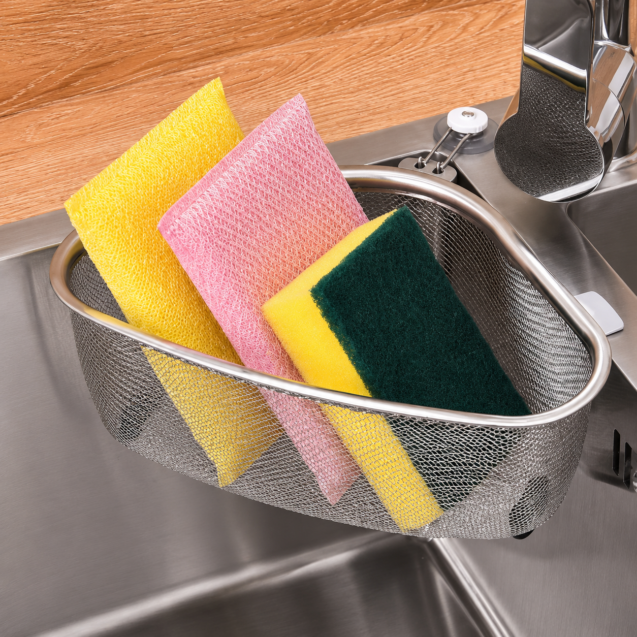 Stainless Steel Sink Corner Strainer