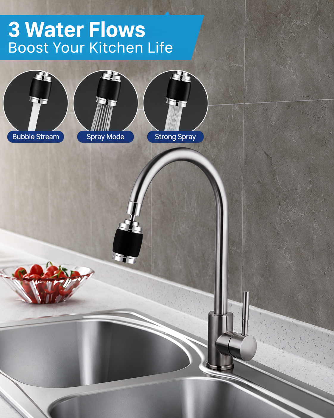 360° Swivel Tap Sink Faucet Extender With Filter