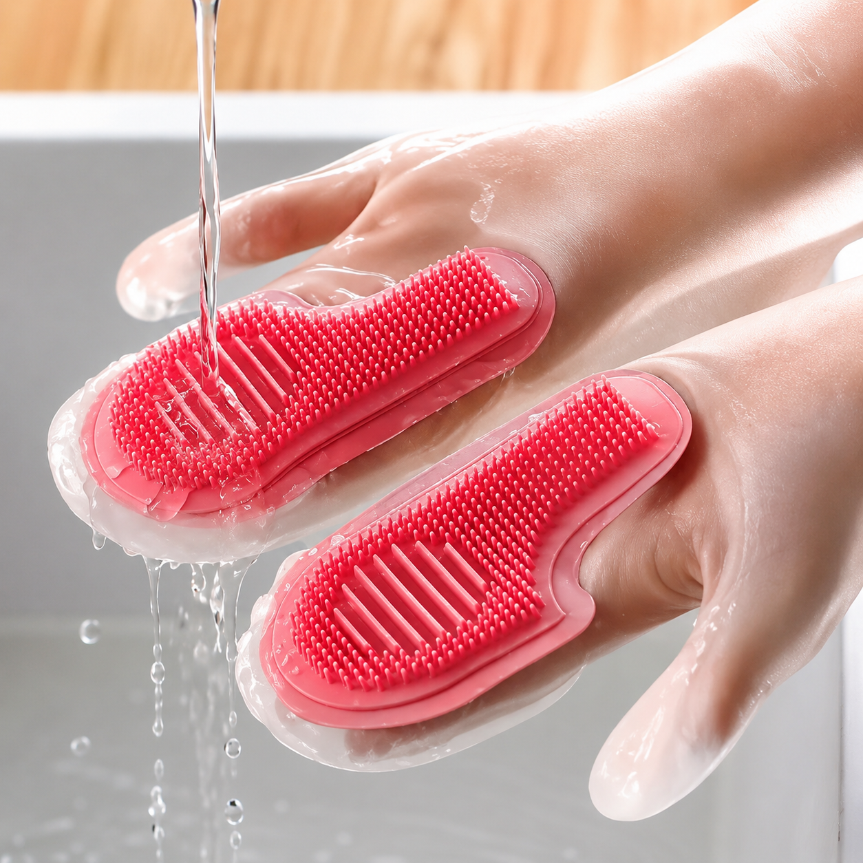 Silicone Dishwashing Glove Pair